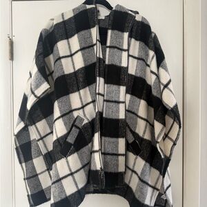 Black and White Plaid Jacket